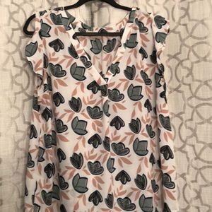 Short sleeve blouse from loft outlet